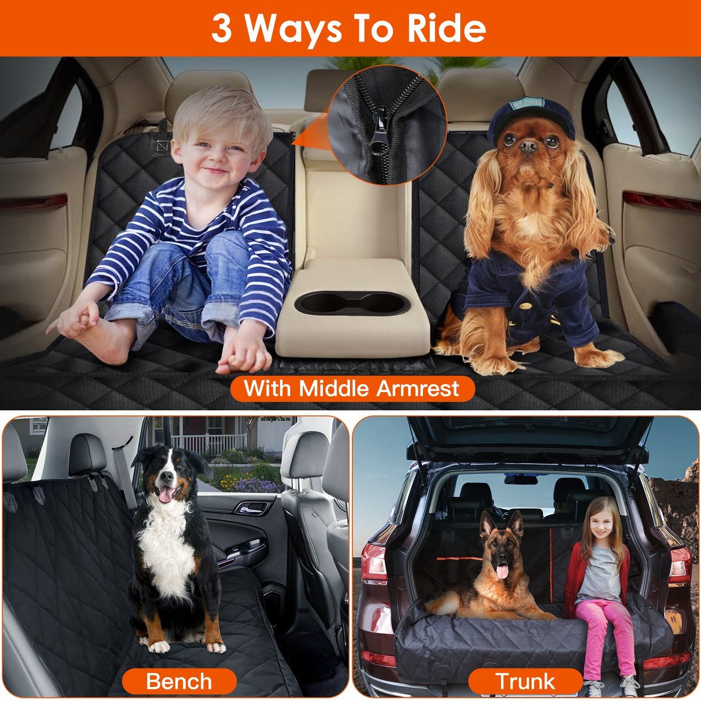 Car Seat Cover W. Seat Belt