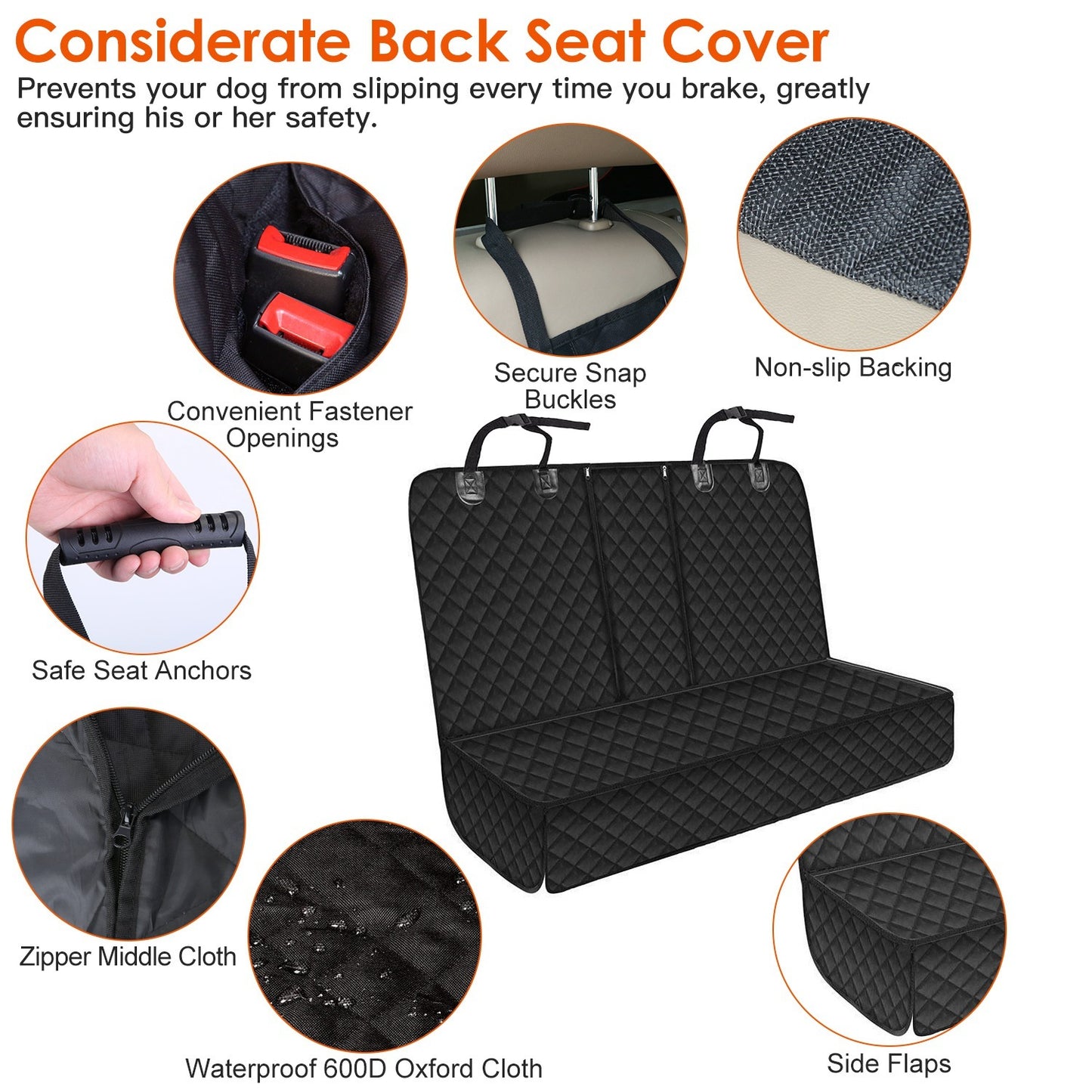 Car Seat Cover W. Seat Belt