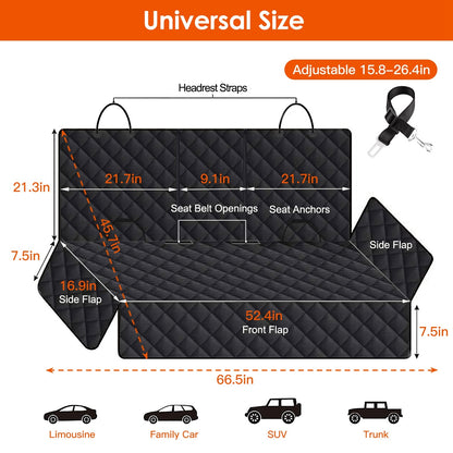 Car Seat Cover W. Seat Belt